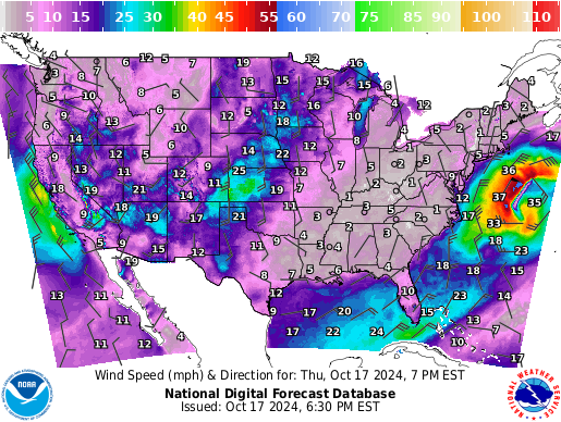 Weather radar map