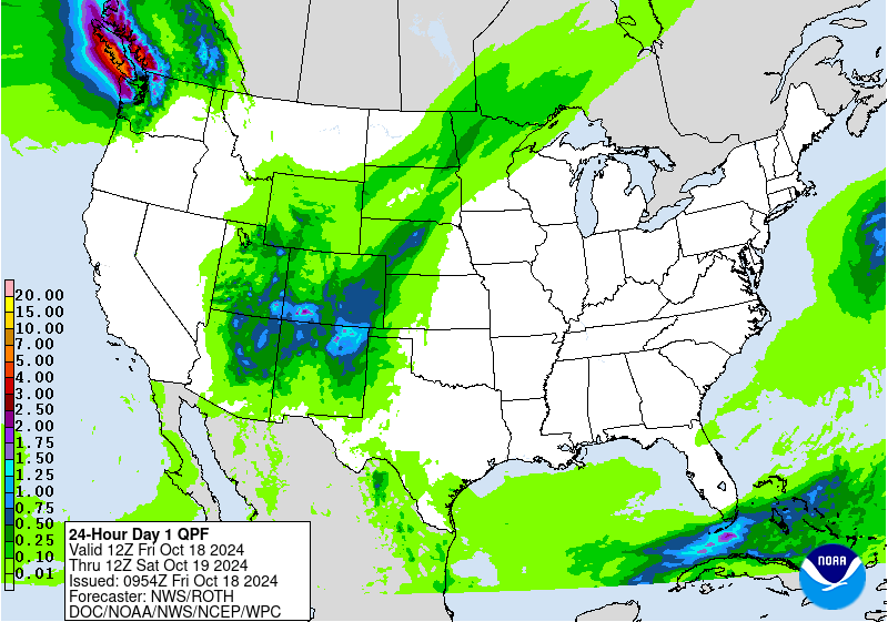 Weather radar map